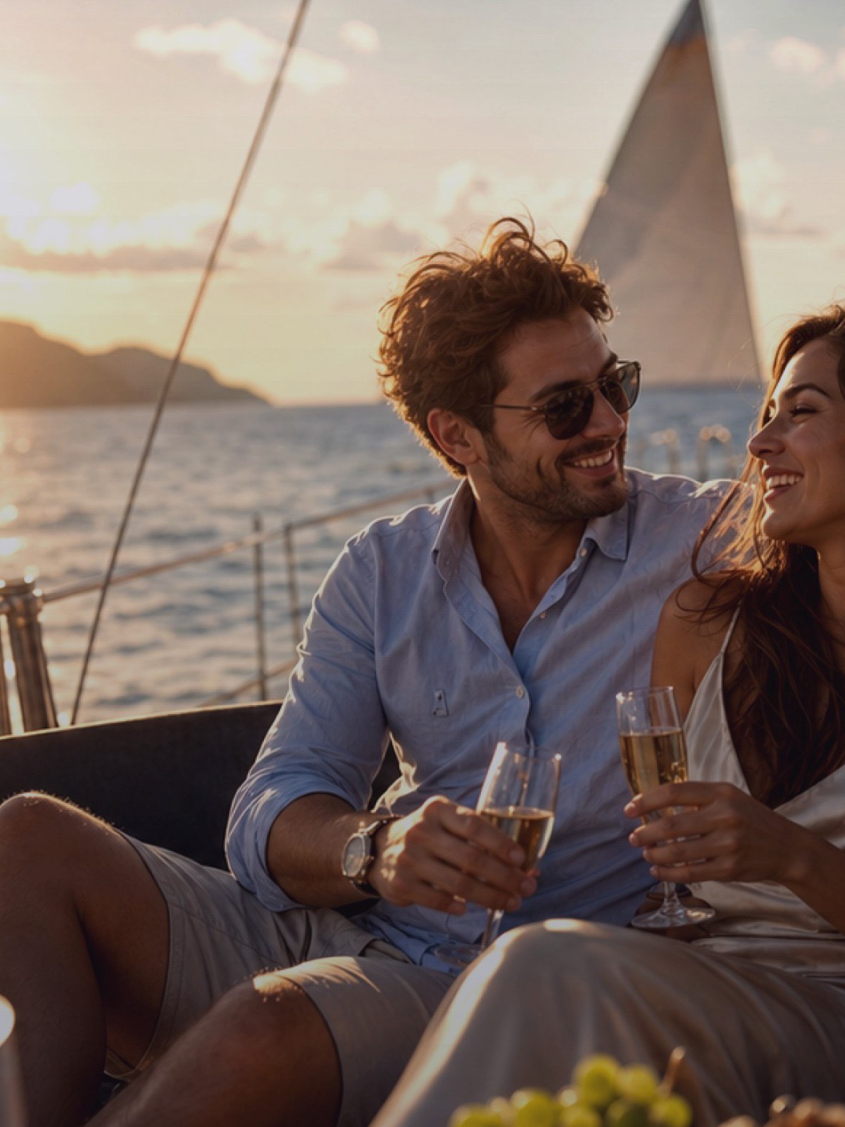 Apus romantic la bord
